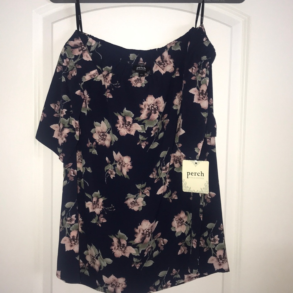 Off the shoulder floral top